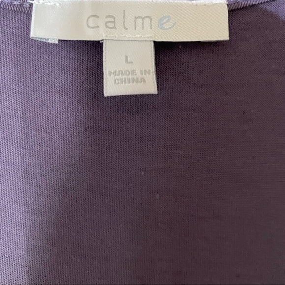 JOHNNY WAS CALME Purple Racer Back Knit Maxi Dress - Picture 4 of 7